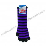 Long Magic Fingerless Gloves Purple & Black