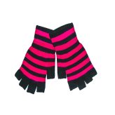 Magic Fingerless Gloves  Pink & Black