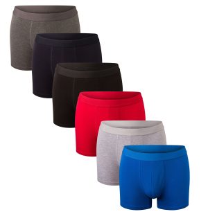 Men's Boxer Short Hipster Trunks ( 6 Pack ) Assorted