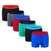 Boys Boxer Short Trunks ( 6 Pack ) Assorted Colours
