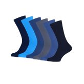 6 Pairs ladies Bamboo Ankle Socks Blues